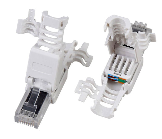 Plug Cat.6A RJ45 UTP Toolless con Copriconnettore
