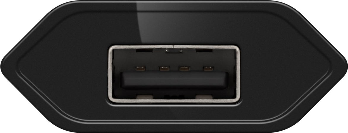 Caricatore USB 1A 5W Compatto Spina Europea Nero