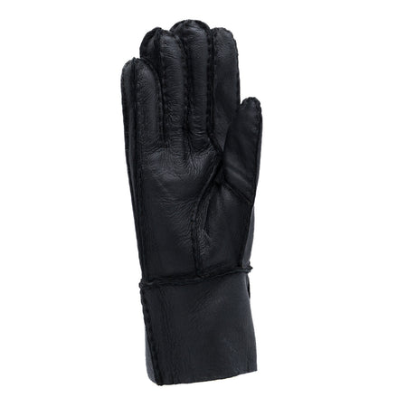 Gloves - Guanti Donna Neri in vero montone Shearling - Pelo Nero