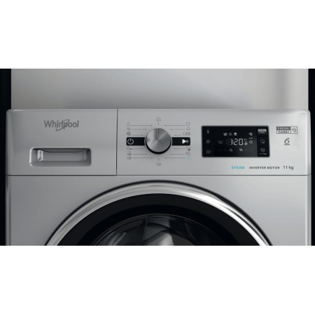 Whirlpool AWG 1114SD - Lavatrice professionale a Libera Installazione 11Kg 1400 Giri a Carica Frontale Classe A Silver