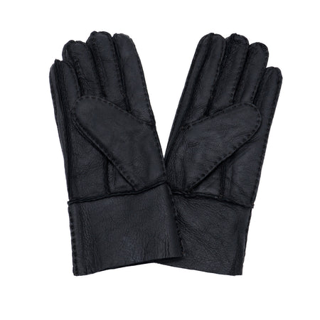 Gloves - Guanti Donna Neri in vero montone Shearling - Pelo Nero