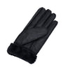 Gloves - Guanti Donna Neri in vero montone Shearling - Pelo Nero