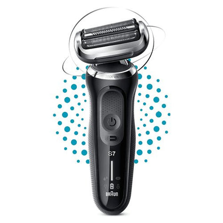 Rasoio barba Braun 71 N1000S SERIES 7 360 Flex Gray e Black