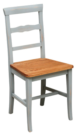 Biscottini Sedia Country Biscottini 45x43x92 Faggio Grigio Antic Tiglio Naturale Made Italy