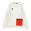 DOLLY NOIRE Felpa Girocollo Uomo Pocket Crewneck White&red White/red da uomo