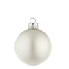 Palline in vetro Bianco Opaco tinta unita per albero di Natale moderno