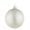 Palline in vetro Bianco Opaco tinta unita per albero di Natale moderno