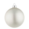 Palline in vetro Bianco Opaco tinta unita per albero di Natale moderno
