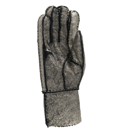 Gloves - Guanti Donna Dorati in vero montone Shearling - Pelo Nero