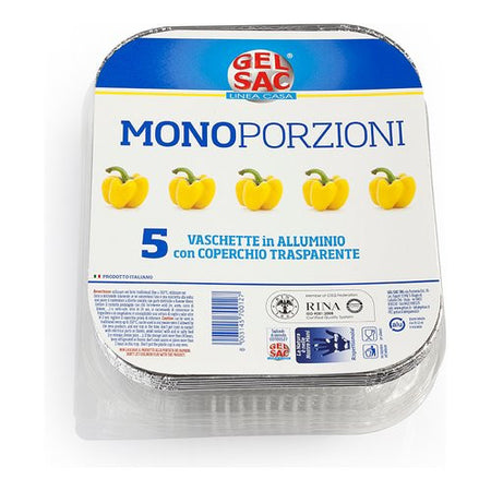 Set vaschette monouso Gel Sac 700127 Gr109 Monoporzione