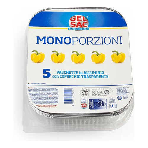 Set vaschette monouso Gel Sac 700127 Gr109 Monoporzione