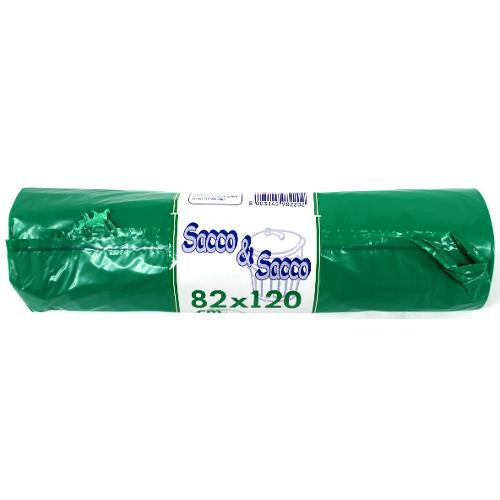 Set sacchi spazzatura Gel Sac 982202C con legaccio Verde