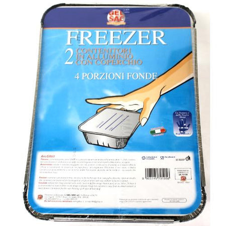 Set vaschette monouso Gel Sac 701056 Gr63 4 Porzioni