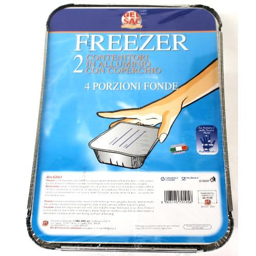 Set vaschette monouso Gel Sac 701056 Gr63 4 Porzioni