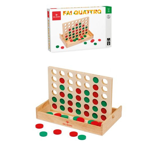 Gioco Dal Negro 53584 Fai Quattro Legno Gioco
