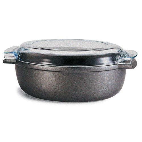 Rostiera Risoli 00109F 36T00 SAPORELLA con coperchio Nero