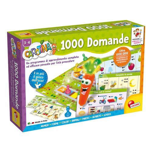 Gioco educativo Lisciani 49363 CAROTINA 1000 Domande