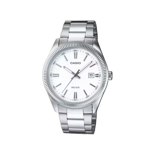 Orologio Casio MTP 1302PD 7A1V COLLECTION Silver e White