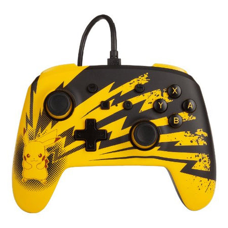 Gamepad Power A 1516985 01 SWITCH Pokemon Enhanced Wired Pikachu Light