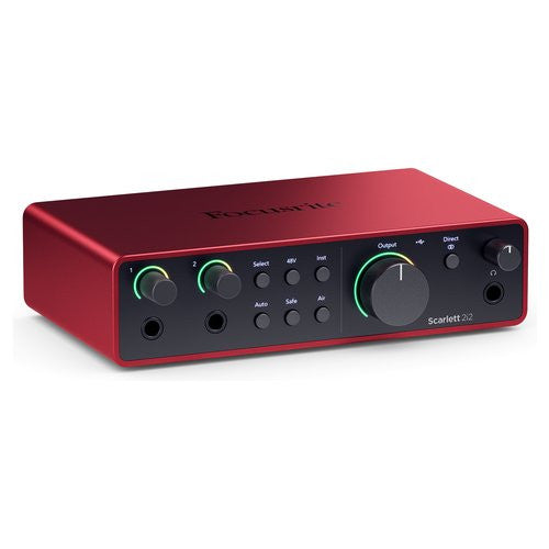 Interfaccia audio Focusrite SCARLETT 2i2 4Gen Red e Black