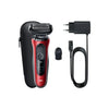 Rasoio barba Braun 61 R1000S SERIES 6 Senso Flex Red e Black