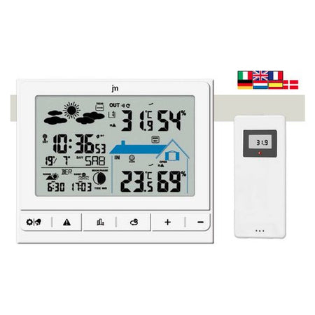 Stazione barometrica Lowell JD9535 JUSTAMINUTE Radiocontrollata Bianco