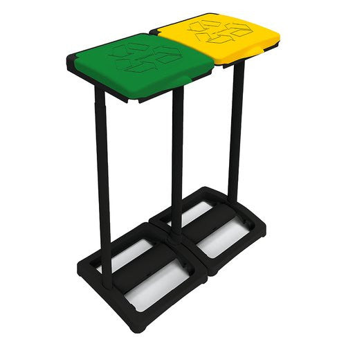 Porta sacco rifiuti Mongardi 7418C99 MR.B Bis portasacchi con coperchi