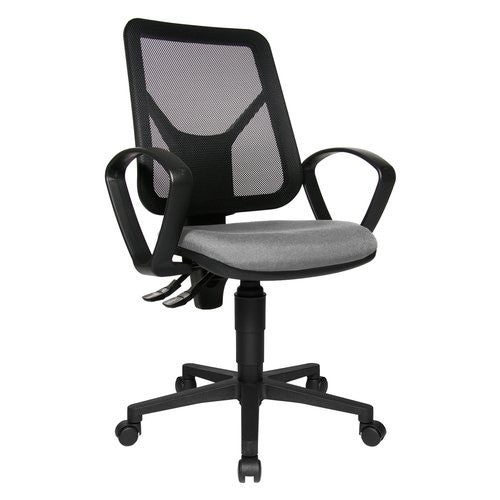 Sedia Topstar SOAN20BG230H AIRGO NET B90 G23 Grigio e Nero