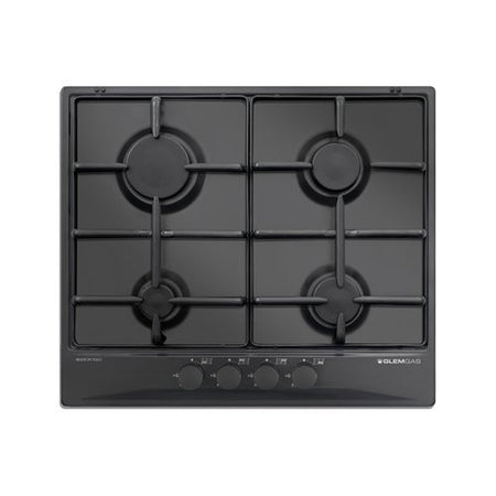 Piano cottura gas Glem Gas GT64NC Matt black
