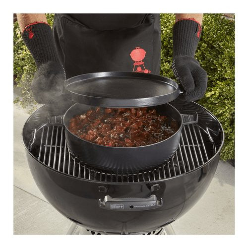 Pentola ghisa Weber 8857 Cocote 2 in 1 Nero