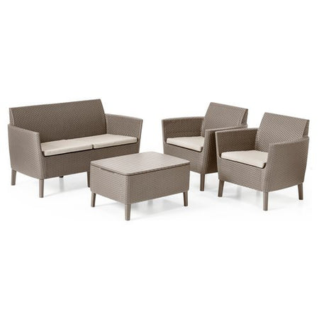 Set da esterno Allibert K253221K587KK SALEMO Lounge Cappuccino