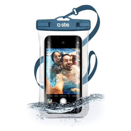 Custodia impermeabile Sbs TEWATERSELFIEB WATER SELFIE CASE Blu