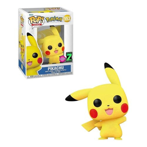 Personaggio collezione Funko 62469 POP GAMES Pokemon Pikachu Flocked 5
