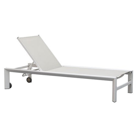 Lettino prendisole Amicasa BHR 1073KD TROPEA Bianco e Grigio