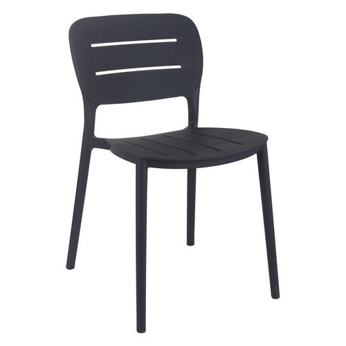 Sedia da esterno Amicasa PP 832 CRETA Antracite