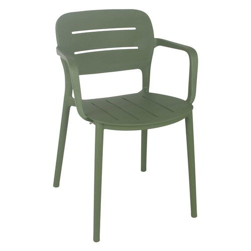 Sedia con braccioli Amicasa PP 831 CRETA Verde
