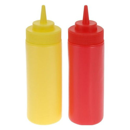 Set dosatori alimenti Bbq 314000600 SQUEEZE Rosso e Giallo