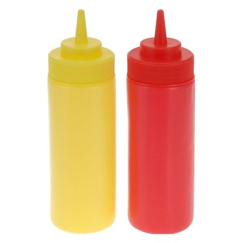 Set dosatori alimenti Bbq 314000600 SQUEEZE Rosso e Giallo