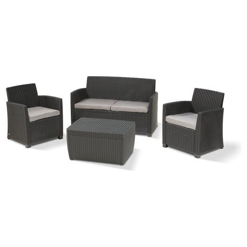 Set da esterno Allibert K231616 MIA Lounge Grafite