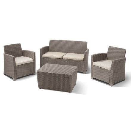 Set da esterno Allibert K231416 MIA Lounge Cappuccino