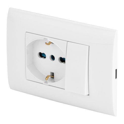 Placca elettrica Poly Pool PP6095X Bianco