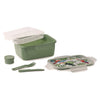 Porta pasto Snips 010080 LUNCH BOX 2V Tucano con posate Verde