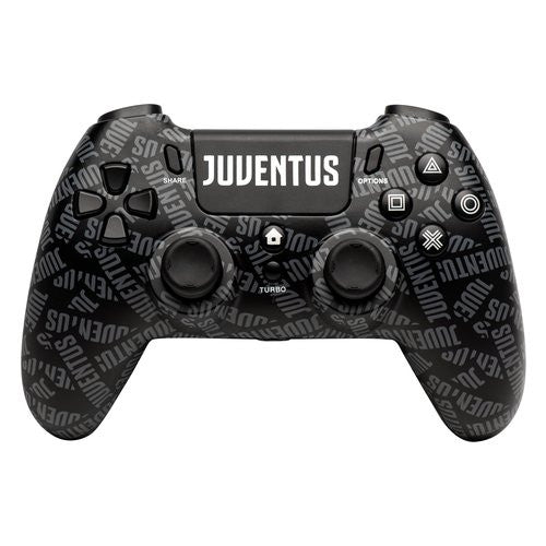 Gamepad Qubick COP40004 PLAYSTATION 4 Juventus Pattern Black e White