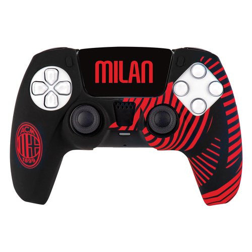 Cover gamepad Qubick COP50002 PLAYSTATION 5 AC Milan Devil Red e Black