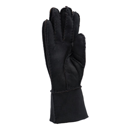 Gloves - Guanti Donna Testa di Moro in vero montone Shearling - Pelo Marrone