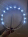 CORONCINA LUMINOSA A LUCE LED STELLARIO VOTIVO SACRO STATUE PLEXIGLASS ELETTRICO