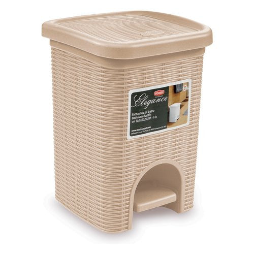 Pattumiera cucina Stefanplast 30134 ELEGANCE coperchio a pedale Cashme