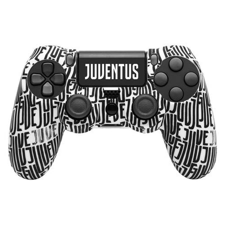 Cover gamepad Qubick COP40003 PLAYSTATION 4 Juventus Repeat White e Bl