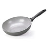 Wok Alluflon Moneta 0000994328 MELODIA FINEGRES 1 manico Grigio