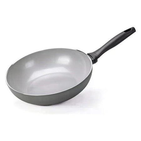 Wok Alluflon Moneta 0000994328 MELODIA FINEGRES 1 manico Grigio